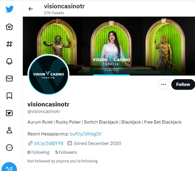 Visioncasino Twitter