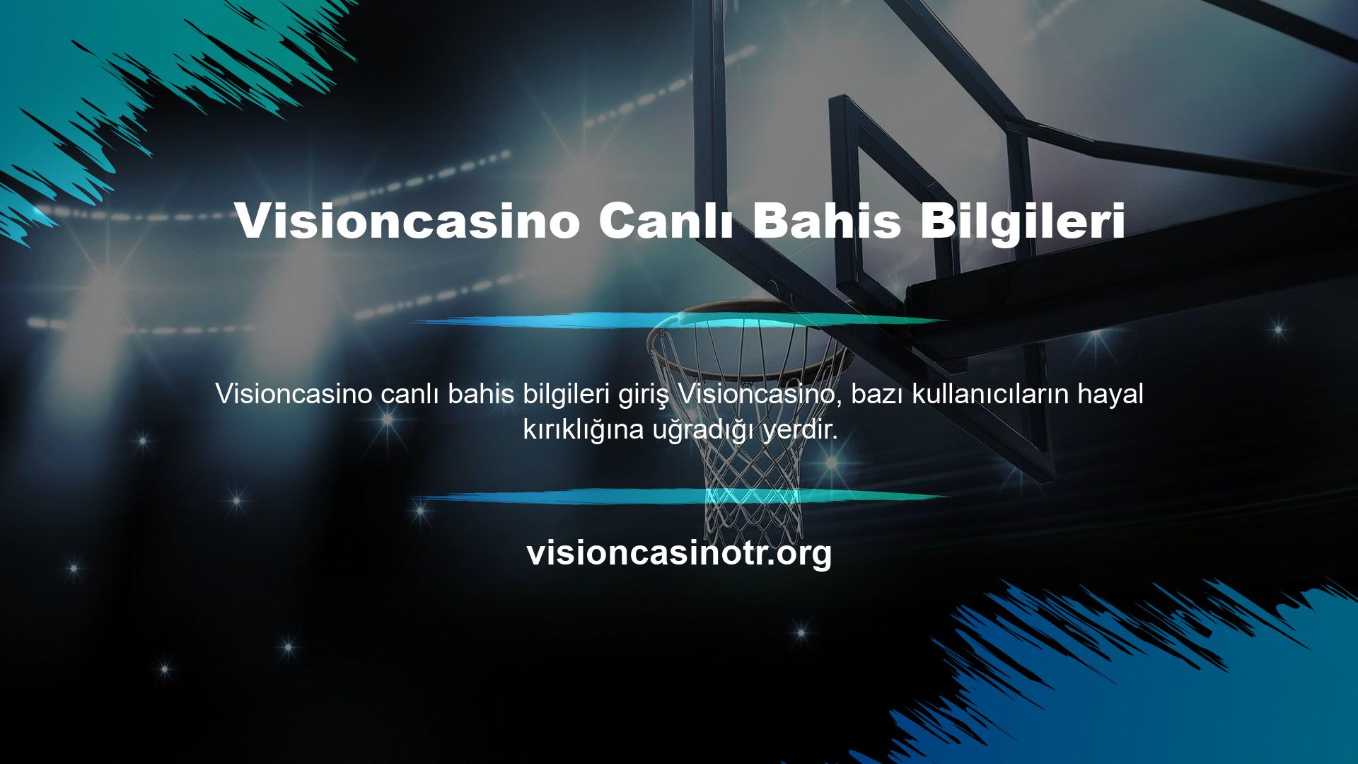 Visioncasino bahisleri, oyuncularla bağlantı kurmanın ve güvenilir bir çevrimiçi platformda oynamanın güvenilir bir yoludur